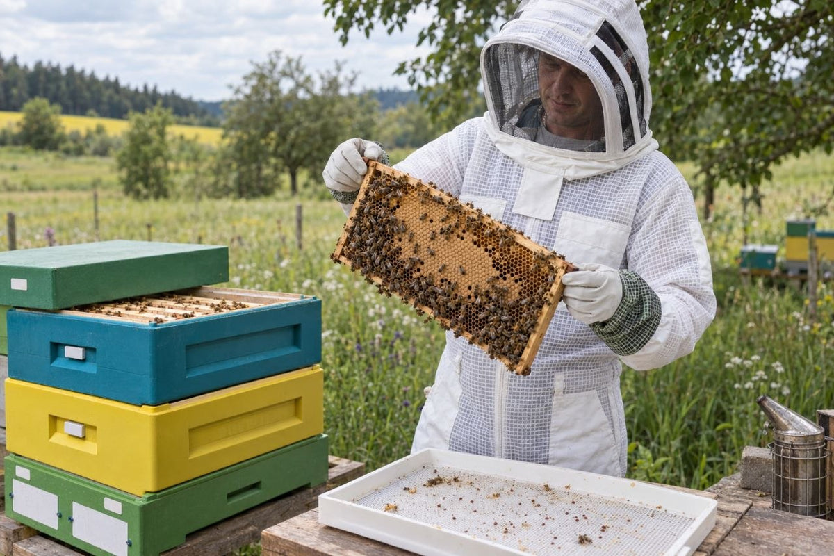 Varroamilbe erkennen: Lebenszyklus, Befall und Auswirkungen auf Honigbienen