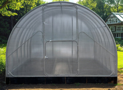 Gewächshaus GAUDI 3 m – 4/6 mm Polycarbonat oder Stahlrahmen, Bogenabstand 1,0 / 0,67 m