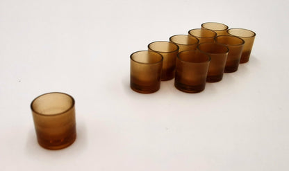 Nicot Weiselnäpfchen braun durchscheinend – 100 Stück für Königinnenzucht