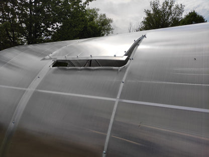 Gewächshaus GAUDI 4.0 m – 4/6 mm Polycarbonat oder Stahlrahmen | 0,67/1 m Bogenabstand