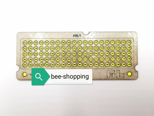 Opalithplättchen gelb UV-leuchtend – 100er Set für Bienenköniginnen, am Lager