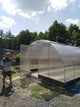 Gewächshaus PERFEKT 4 m breit – 4/6 mm Polycarbonat, 0,66 m Bogenabstand & Metallriemen