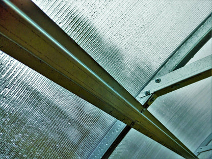 Gewächshaus MAESTRO 4 m breit – 4 oder 6 mm Polycarbonat, verzinkter Stahl & Metallriemen