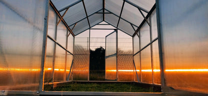 Gewächshaus ZEFIR 2,10 × 4 m mit 4 mm Polycarbonat – 8,4 m², verzinkter Stahlrahmen