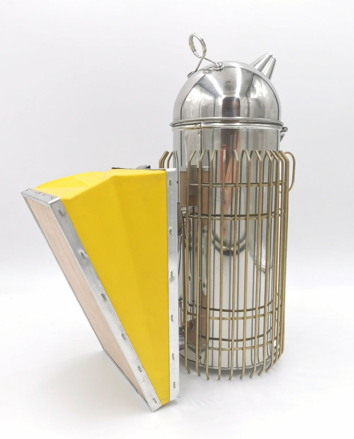 Bienenstock Smoker Größe L – 30 × 10 cm mit Schutzgitter