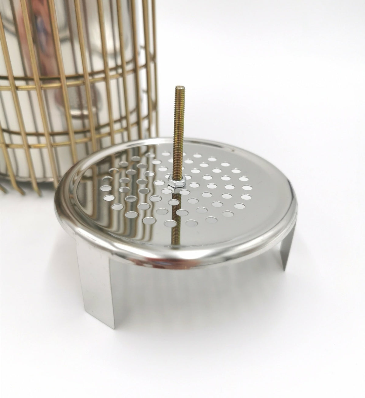 Bienenstock Smoker Größe L – 30 × 10 cm mit Schutzgitter