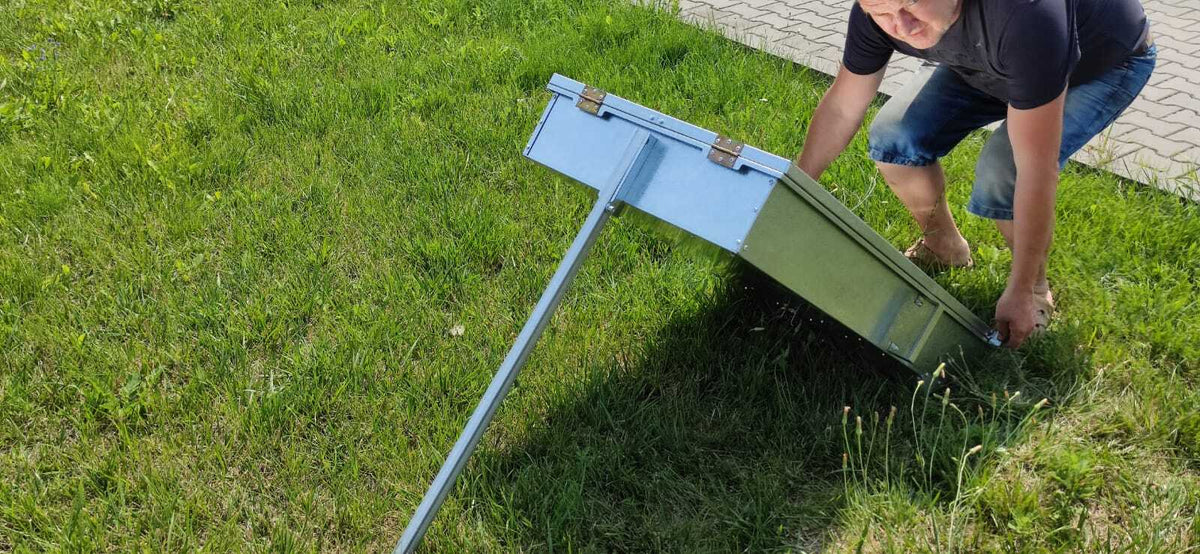 Sonnenwachsschmelzer aus Edelstahl & Stahl – für bis zu 6 Dadant