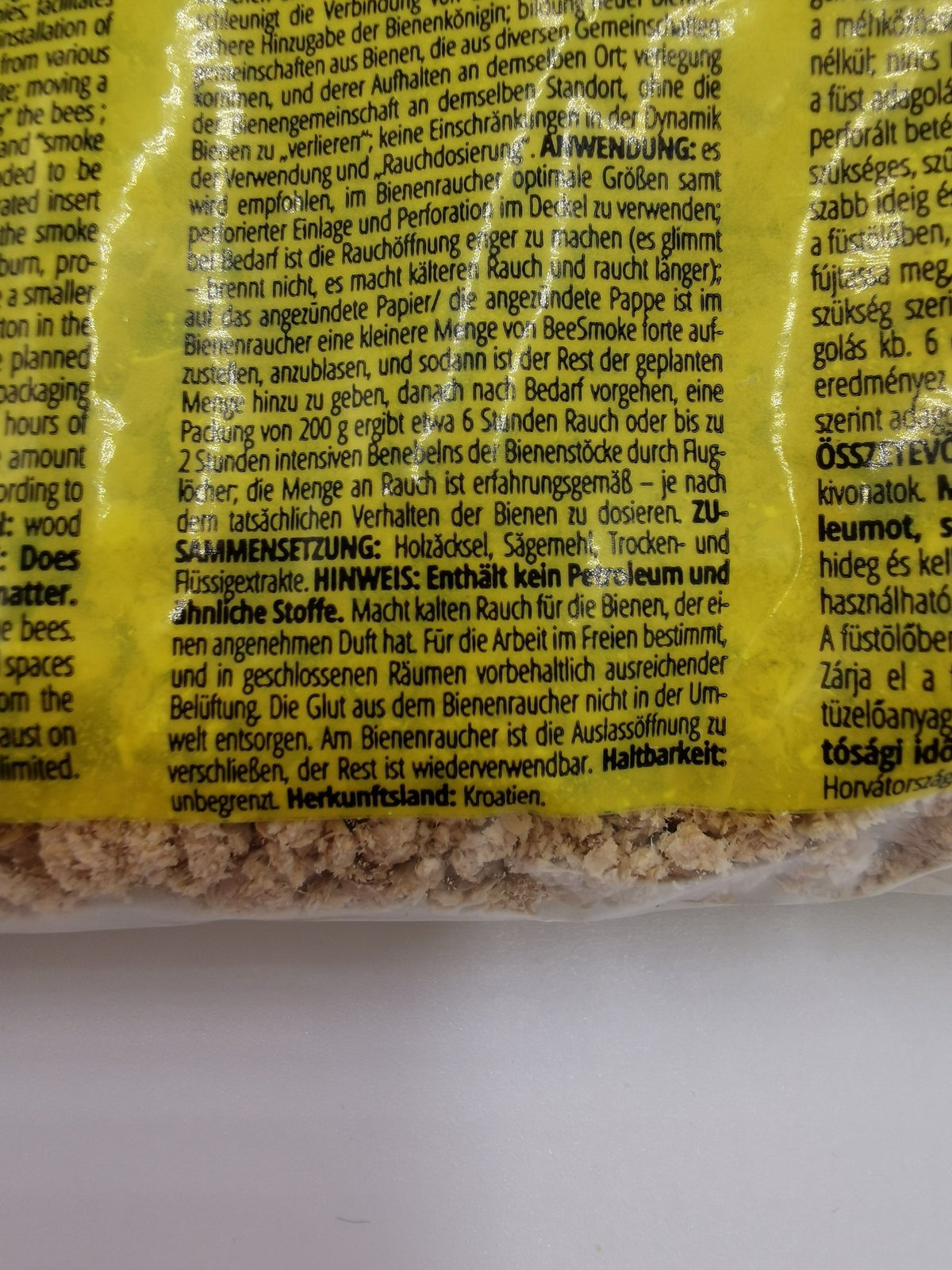 BeeSmoke Forte Rauchpellets 200 g – Rauchstoff für Imker-Smoker