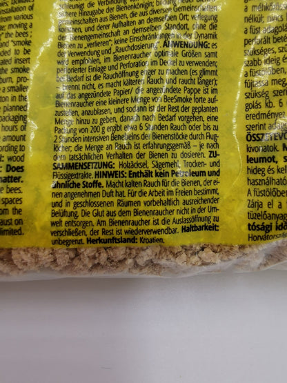 BeeSmoke Forte Rauchpellets 200 g – Rauchstoff für Imker-Smoker
