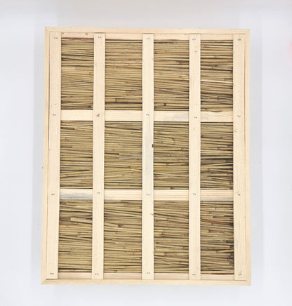 Horizontale Schilfrohr-Ökomatte für Liebig Beute – Deckelmatte 52 × 42 cm