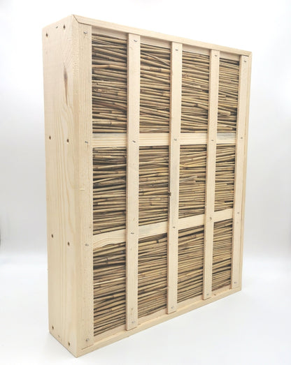 Horizontale Schilfrohr-Ökomatte für Liebig Beute – Deckelmatte 52 × 42 cm