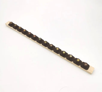 Zuchtlatte Zander 405 mm mit 14 Nicot Sockelhaltern – Königinnenzucht