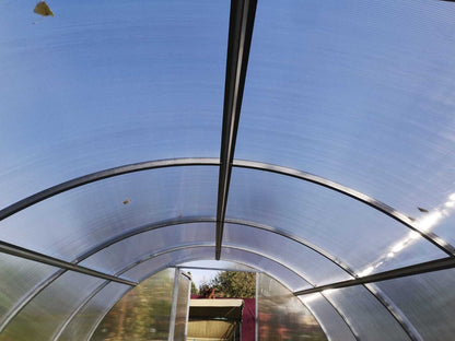 Gewächshaus LIDER 3 m mit 4/6 mm Polycarbonat – Metallriemen