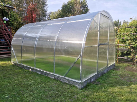 Gewächshaus LIDER 3 m mit 4/6 mm Polycarbonat – Metallriemen