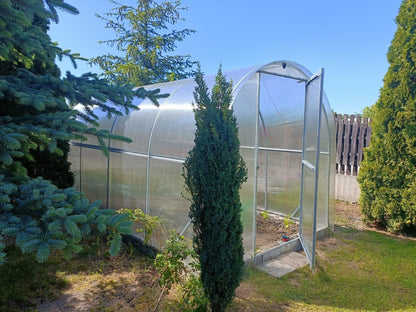 Gewächshaus GREEN GO 2,10 × 4 m mit 6 mm Polycarbonat – 8,4 m²