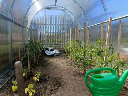 Gewächshaus GREEN GO 2,10 × 4 m mit 4 mm Polycarbonat & Metallriemen