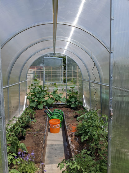 Gewächshaus GREEN GO 2,10 × 4 m mit 6 mm Polycarbonat – 8,4 m²