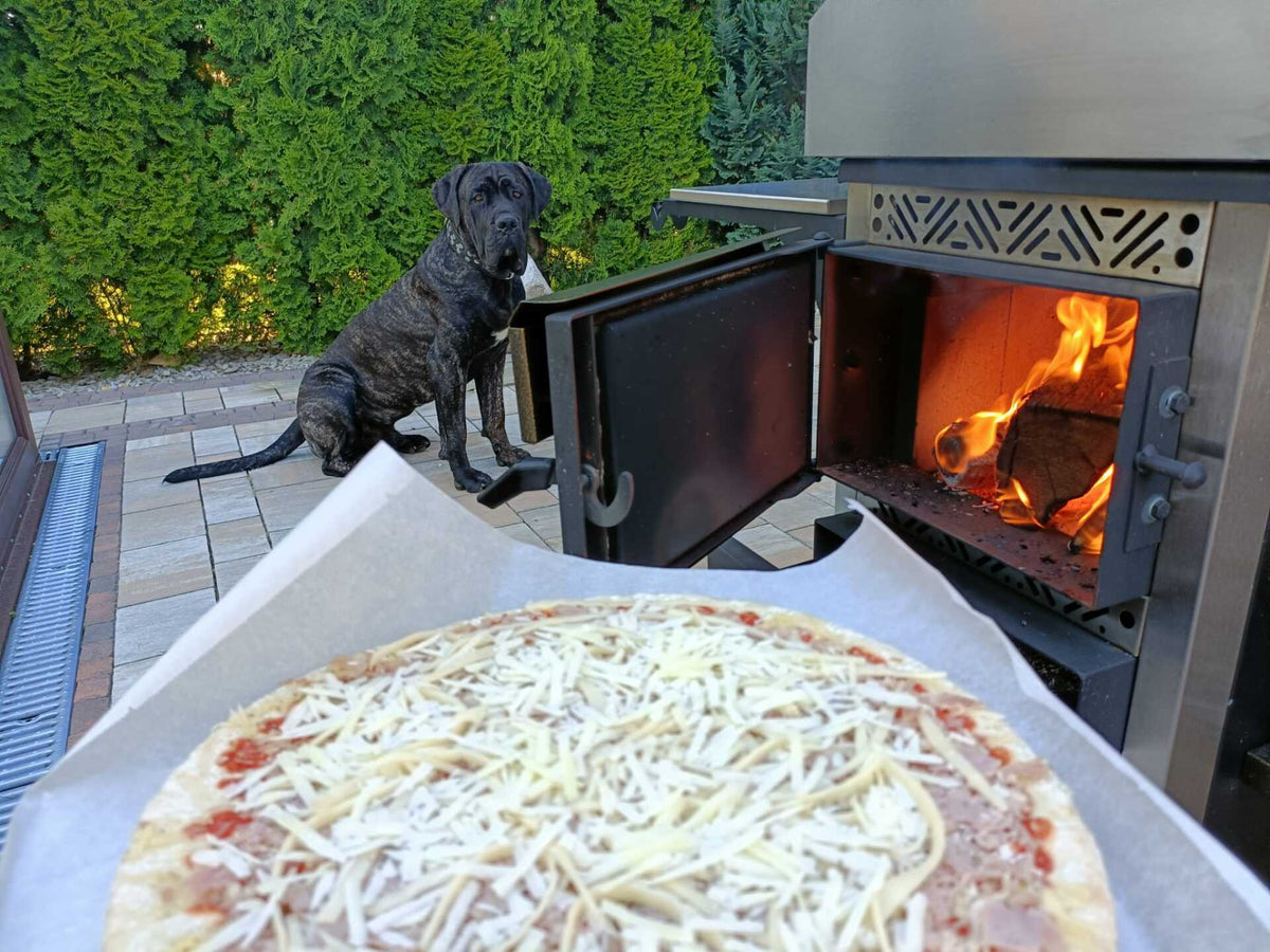 Multifunktionsgrill 6-in-1 mit BBQ, Räucherofen, Pizzaofen & Holzofen – Edelstahl