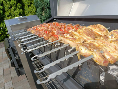Multifunktionsgrill 6-in-1 mit BBQ, Räucherofen, Pizzaofen & Holzofen – Edelstahl