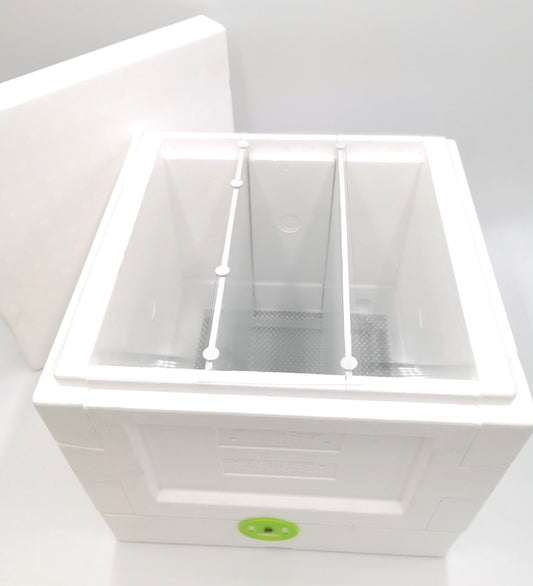 Mini Plus  3er Ablegerkasten, Königinnenzucht,Hartschaum mit Folienabdeckungen