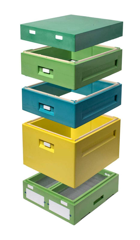 10er Dadant US Bienenbeute aus PUR – BEE-POINT Komplettset