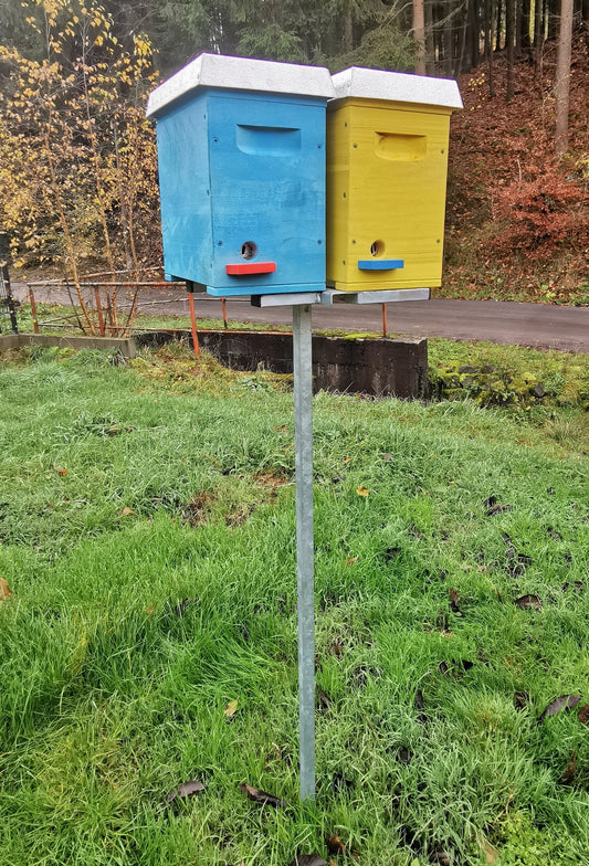 Metallständer verzinkt für Paarungsbeute / Bienenstock – 1360 × 340 × 225 mm