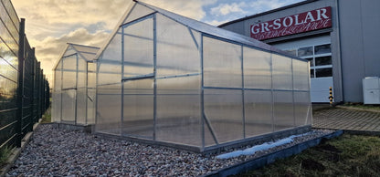 Gewächshaus ZEFIR MAX 3 × 4 m mit 6 mm Polycarbonat – 12 m², verzinkter Stahlrahmen