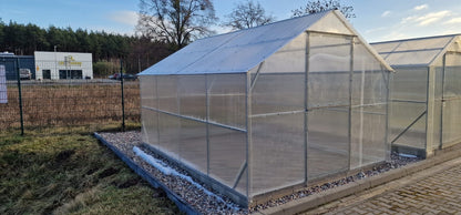 Gewächshaus ZEFIR MAX 3 × 4 m mit 6 mm Polycarbonat – 12 m², verzinkter Stahlrahmen
