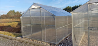 Gewächshaus ZEFIR MAX 3 × 4 m mit 4 mm Polycarbonat – 12 m², verzinkter Stahlrahmen