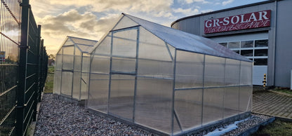 Gewächshaus ZEFIR MAX 3 × 4 m mit 6 mm Polycarbonat – 12 m², verzinkter Stahlrahmen