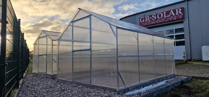 Gewächshaus ZEFIR MAX 3 × 4 m mit 6 mm Polycarbonat – 12 m², verzinkter Stahlrahmen