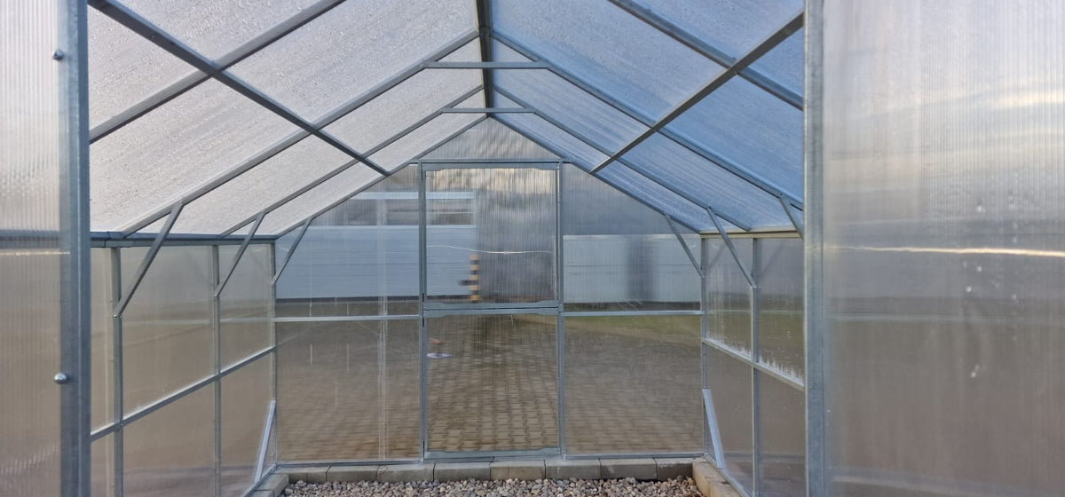 Gewächshaus ZEFIR MAX 3 × 4 m mit 6 mm Polycarbonat – 12 m², verzinkter Stahlrahmen
