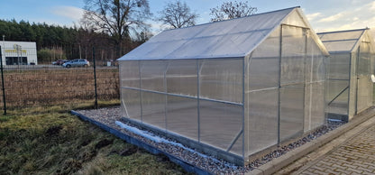 Gewächshaus ZEFIR MAX 3 × 4 m mit 6 mm Polycarbonat – 12 m², verzinkter Stahlrahmen