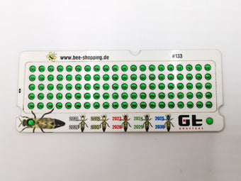 Opalithplättchen grün UV-leuchtend 3 mm – 100er Set mit geriffelter Alu-Rückseite,am Lager