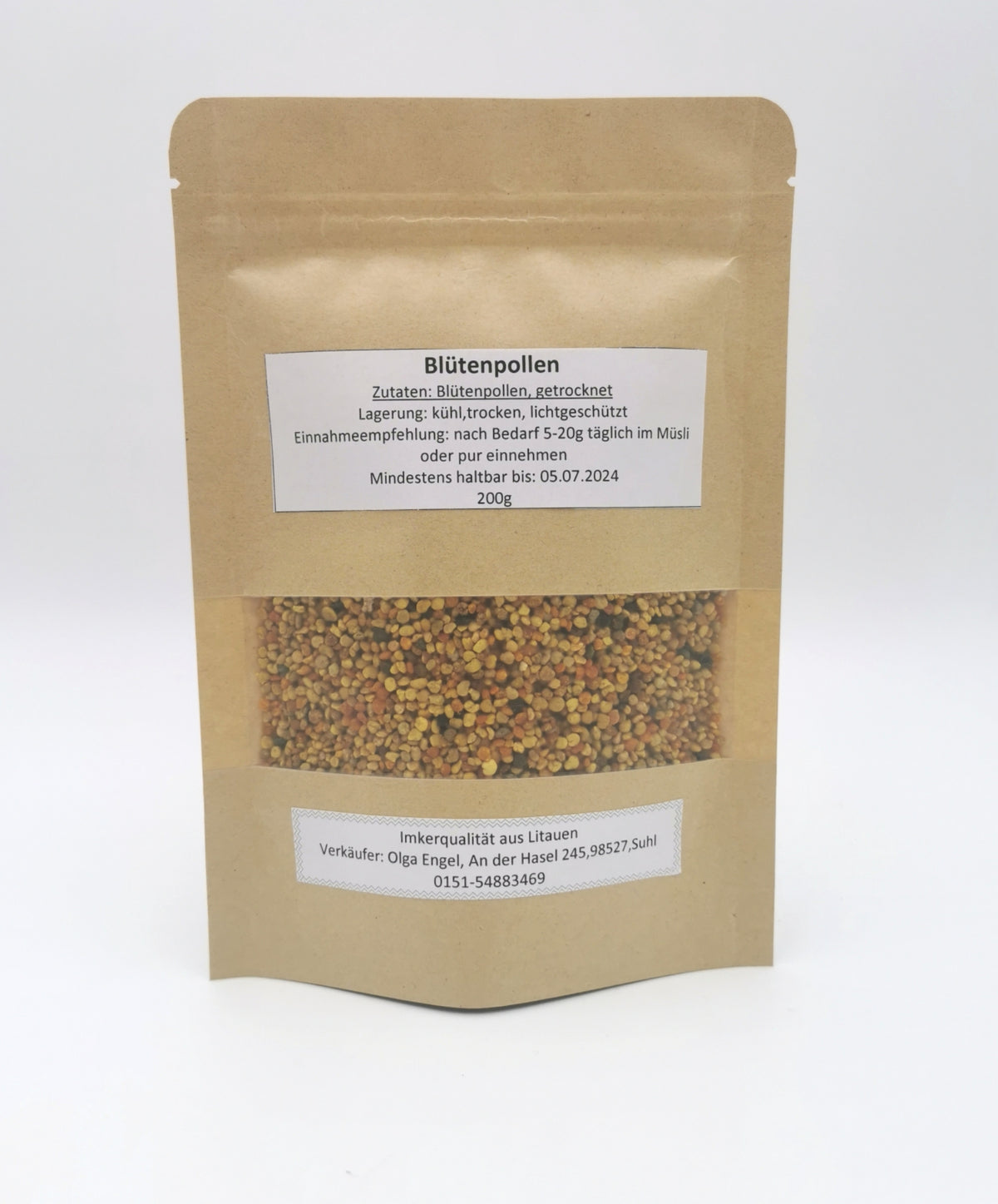 Blütenpollen 200 g aus Litauen – Naturprodukt in Imkerqualität