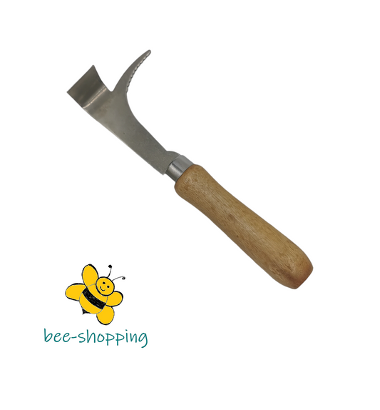 Stockmeißel mit Wabenheber und Holzgriff – ca. 20 cm
