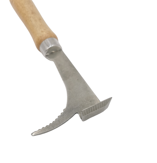 Stockmeißel mit Wabenheber und Holzgriff – ca. 20 cm