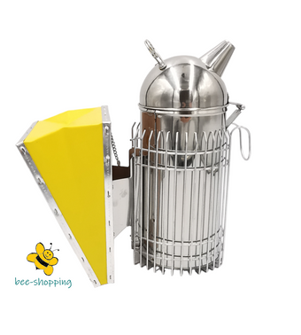 Bienenstock Smoker Größe L – 26 × 10 cm mit Schutzgitter