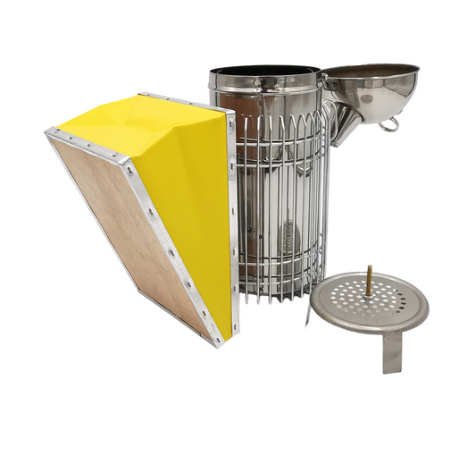 Bienenstock Smoker Größe L – 26 × 10 cm mit Schutzgitter