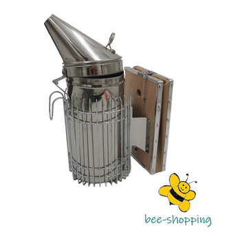 Bienenstock Smoker Größe L – 29 × 10 cm mit Schutzgitter
