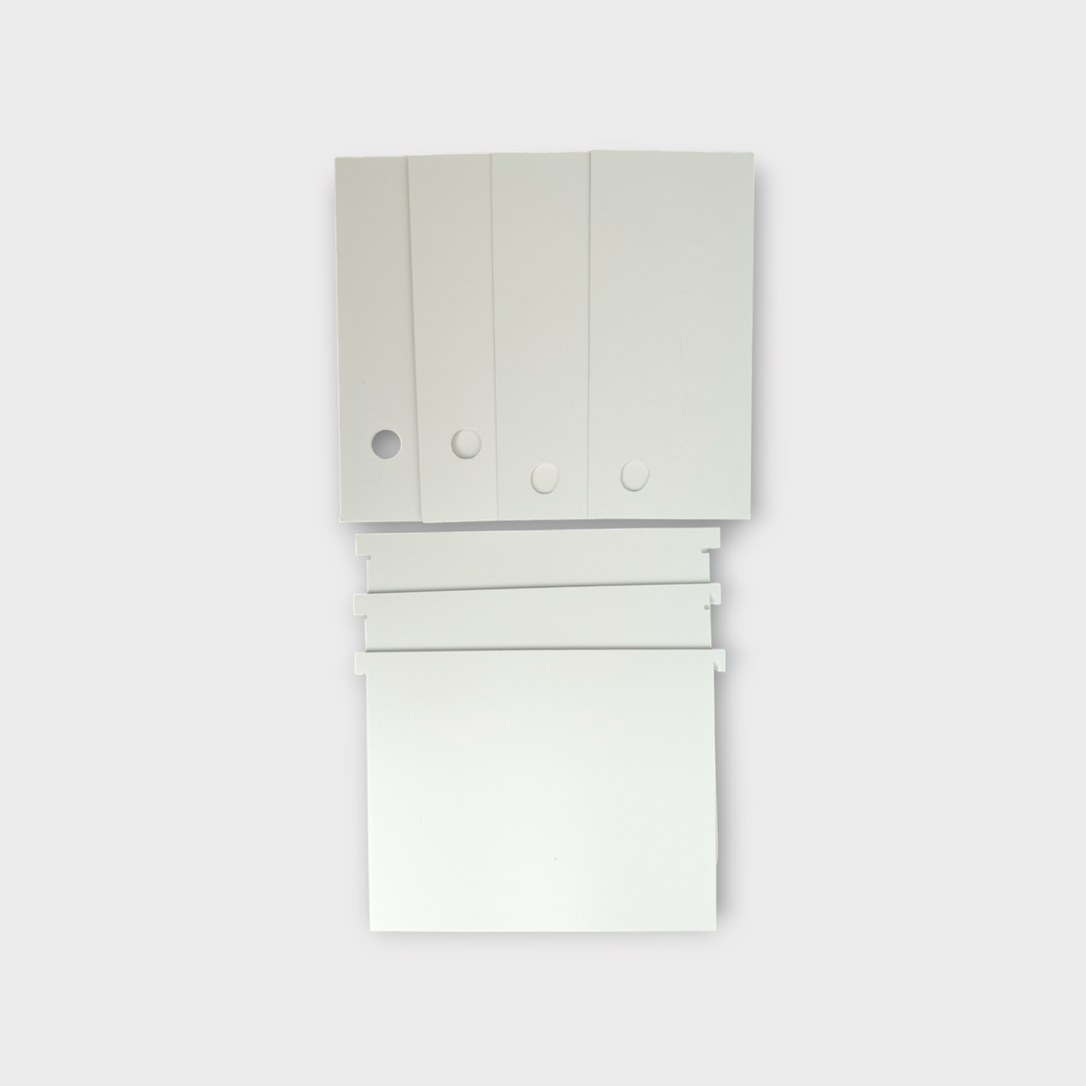 Trennschied-Set für PUR Ablegerkasten Bee-Point – 3 Trennschiede + 4 Deckel