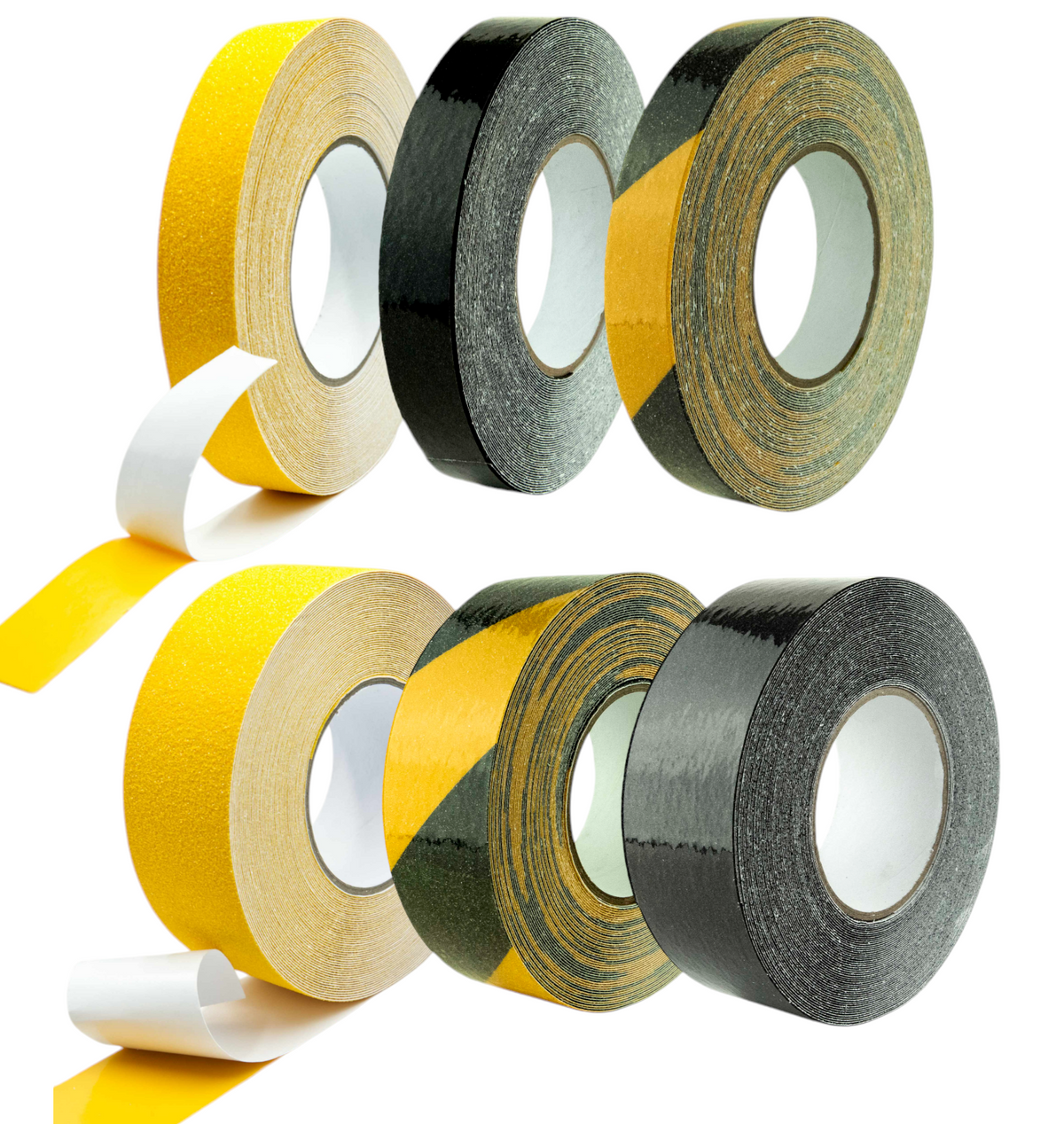 PREMIUM Antirutschband schwarz-gelb – 25 oder 50 mm, rutschfest für Innen & Außen