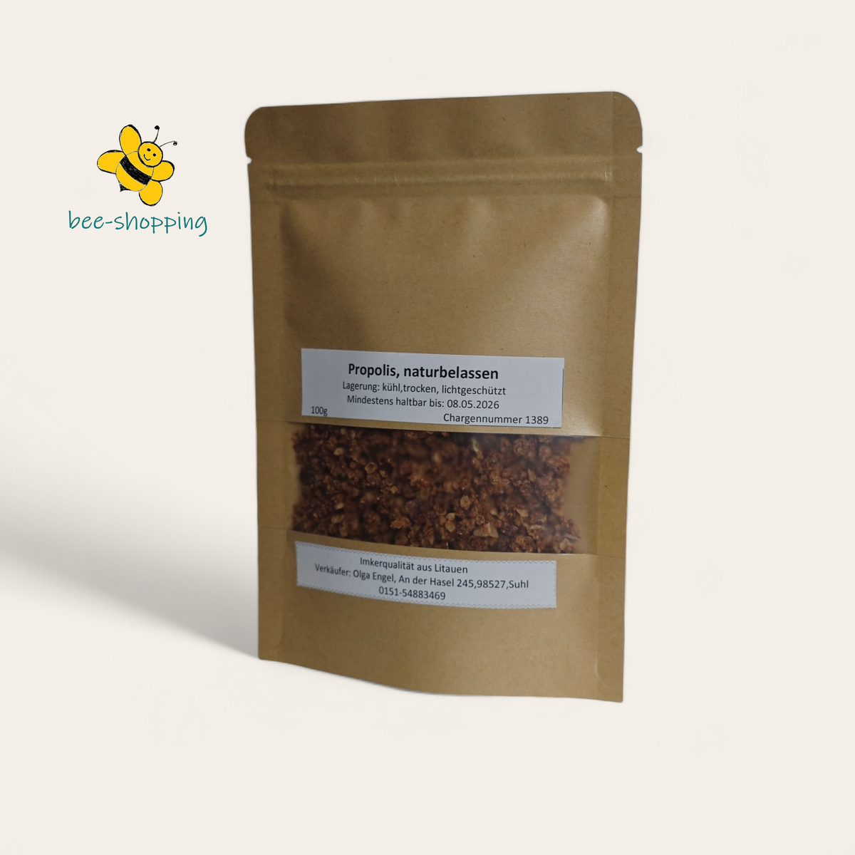 Rohpropolis naturbelassen 100 g – Propolis aus der Imkerei