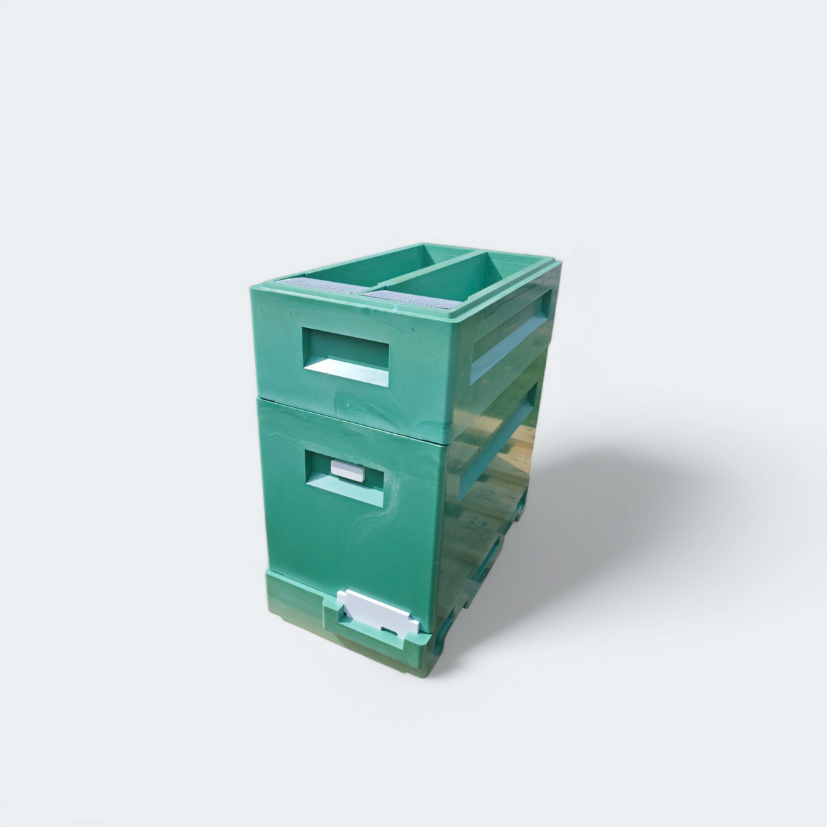 6er Dadant Blatt Polyurethan Beute Bee-Point – komplett mit Brut- & Honigraum