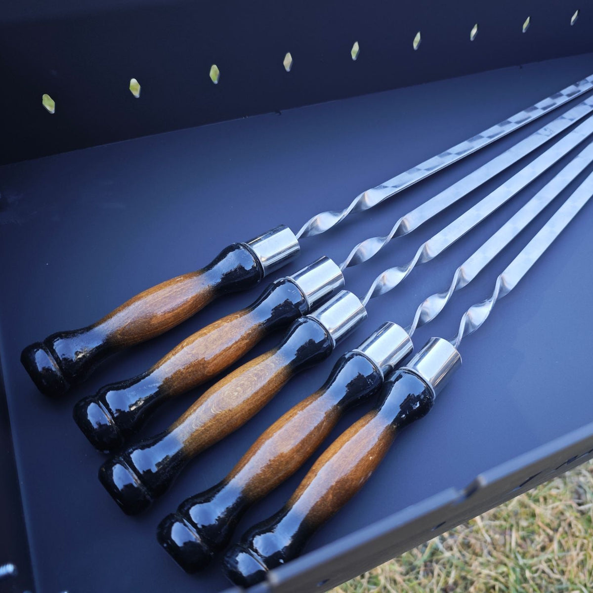 Grillspiesse Schaschlikspiesse Edelstahlspiesse Schampura 3mm stark