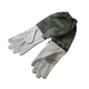 Premium Imkerhandschuhe aus Rindleder – 3-lagig, Camogrün