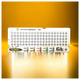 Opalithplättchen weiß 3 mm – 100er Set mit geriffelter Alu-Rückseite, am Lager
