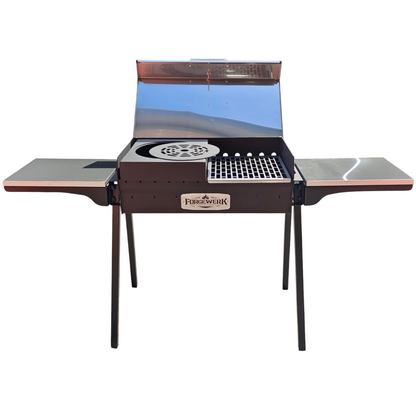 FORGEWERK Mangal Grill 40 × 90 cm aus 3 mm Stahl – Schaschlikgrill & Holzkohlegrill