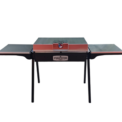 FORGEWERK Mangal Grill 40 × 90 cm aus 3 mm Stahl – Schaschlikgrill & Holzkohlegrill