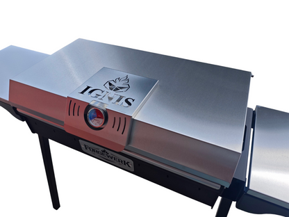 FORGEWERK Mangal Grill 40 × 90 cm aus 3 mm Stahl – Schaschlikgrill & Holzkohlegrill